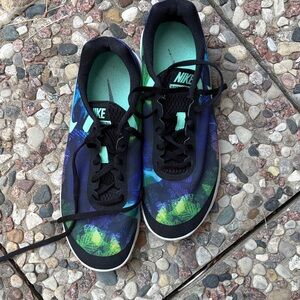 Nike Blue and Green Athletic Shoes